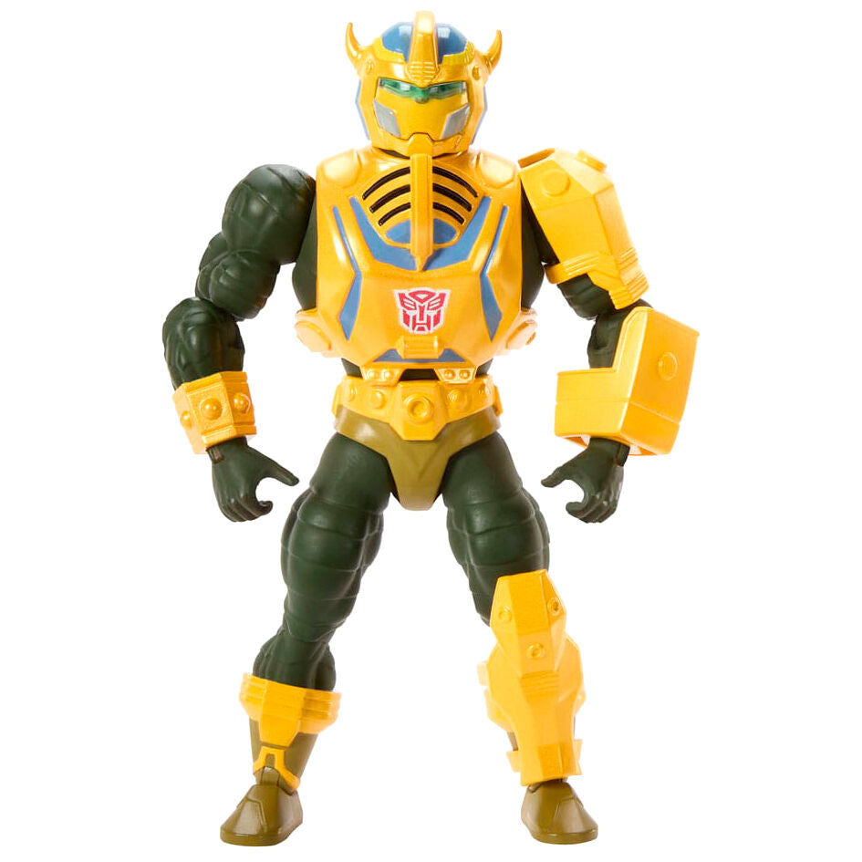 Figura Man-At-Arms Bumblebee Transformers Masters of the Universe 14cm