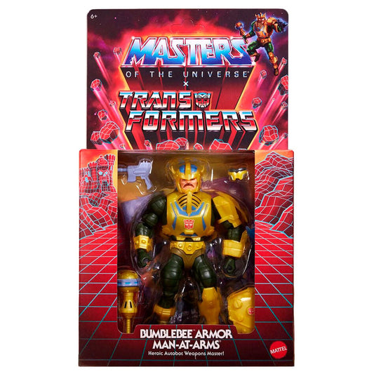 Figura Man-At-Arms Bumblebee Transformers Masters of the Universe 14cm - imagen 4