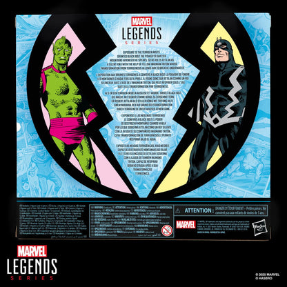 Blister 2 figuras Black Bolt & Triton Inhumanos Marvel Legends Series 15cm