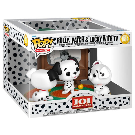Figura POP Moment Disney 101 Dalmatas Rolly Patch & Lucky with TV - imagen 2