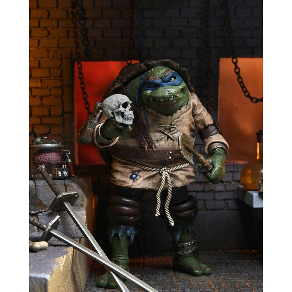 Figura Ultimate Leonardo As Hunchback Tortugas Ninja 18cm - imagen 4