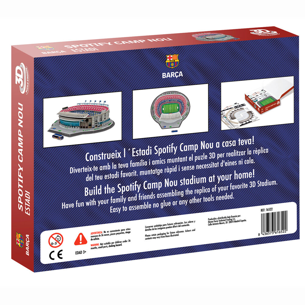 Puzzle 3D Estadio Camp Nou FC Barcelona 98pzs