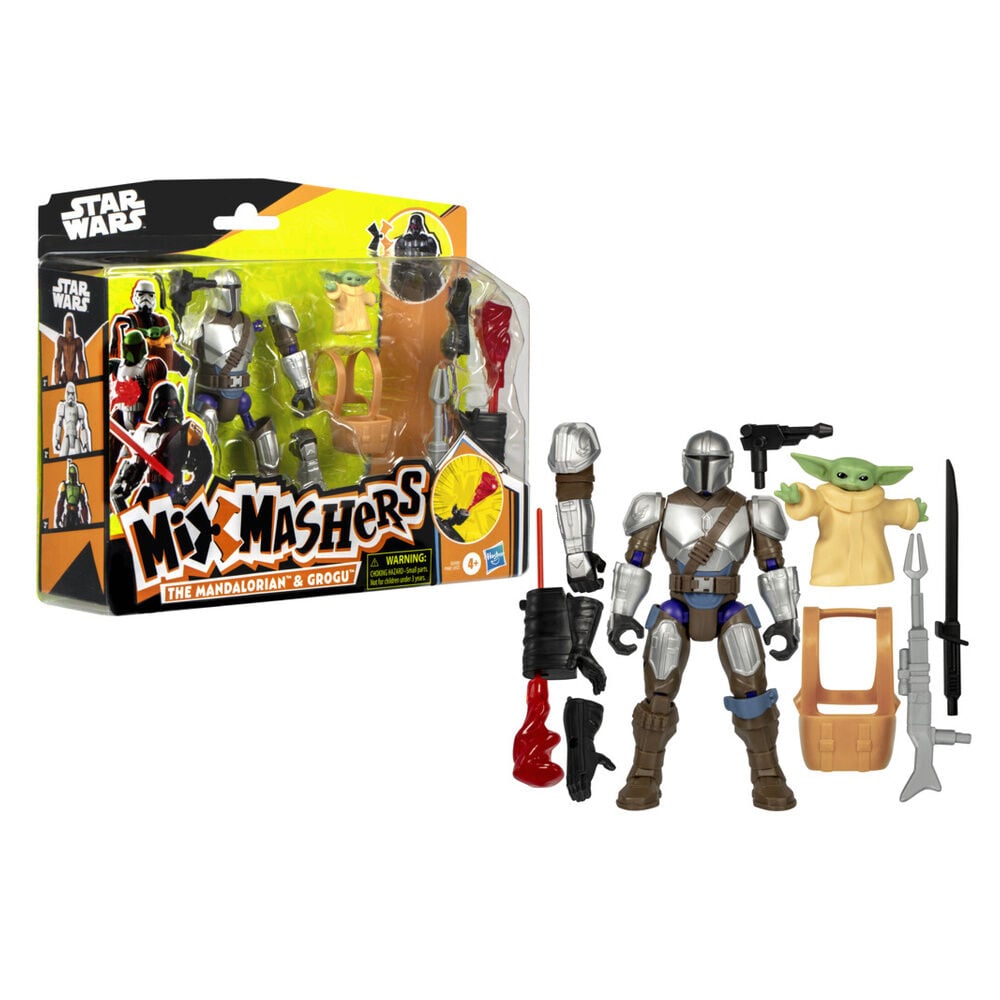 Figura The Mandalorian & Grogu Deluxe Mix Mashers Star Wars 12cm - imagen 4