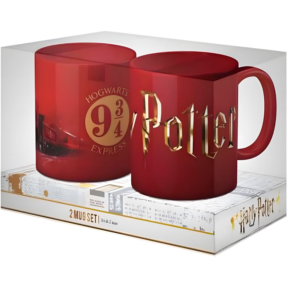 Set tazas logo Hogwarts Harry Potter - imagen 2