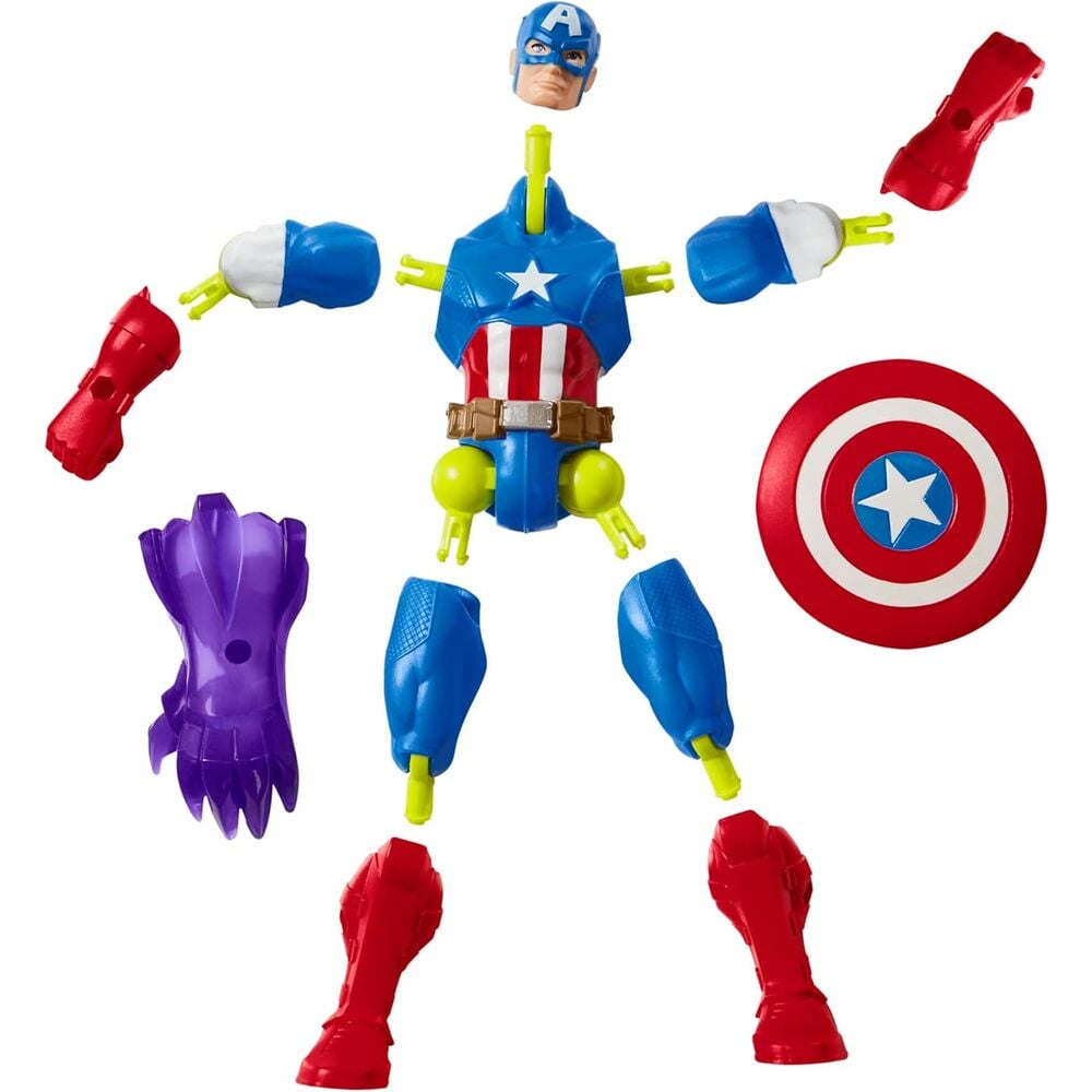 Figura Capitan America Mix Mashers Marvel 12cm - imagen 4
