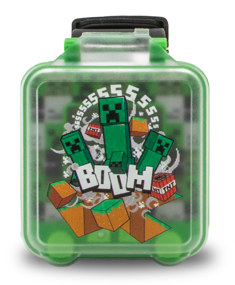Reloj digital educativo con juegos Minecraft