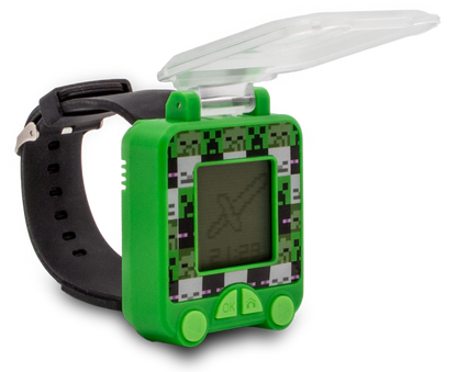 Reloj digital educativo con juegos Minecraft