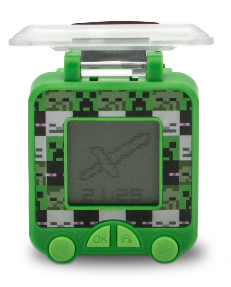 Reloj digital educativo con juegos Minecraft