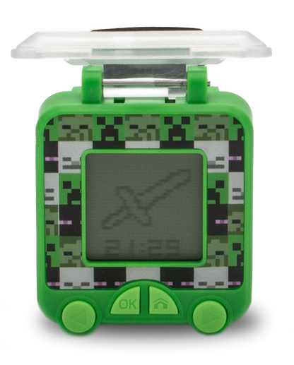 Reloj digital educativo con juegos Minecraft