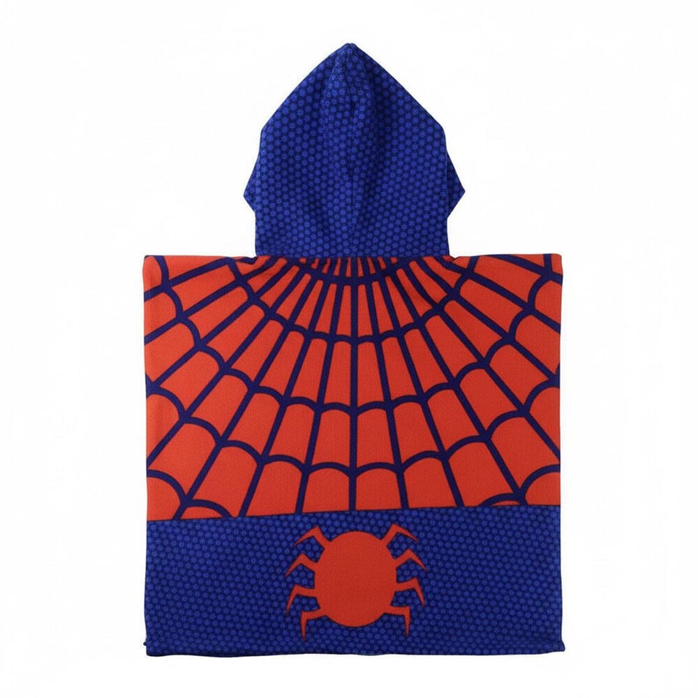 Poncho toalla Spiderman Marvel microfibra - imagen 2