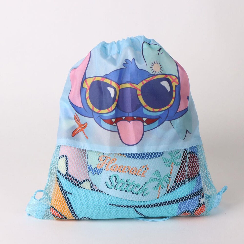 Set toalla + saco + gorra Stitch Disney