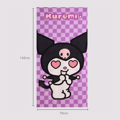 Toalla Kuromi Hello Kitty microfibra - imagen 3