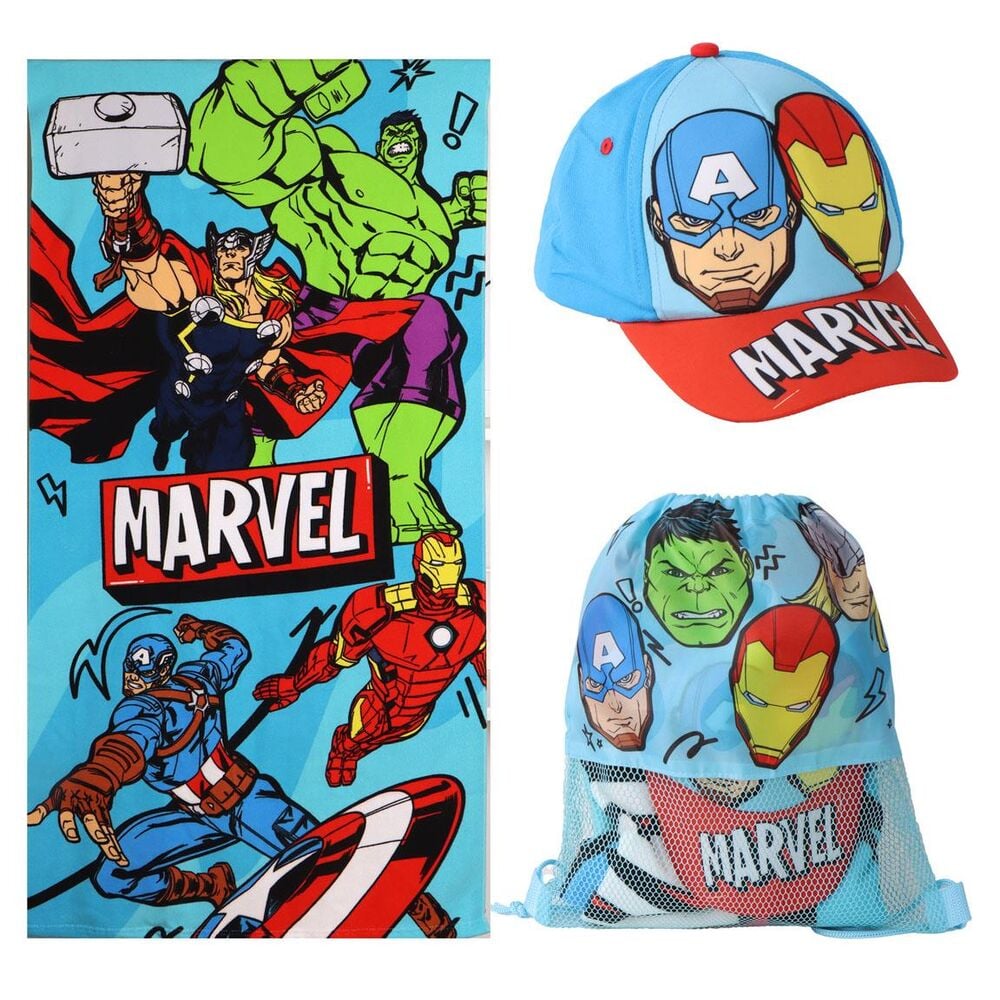 Set toalla + saco + gorra Los Vengadores Avengers Marvel - imagen 4