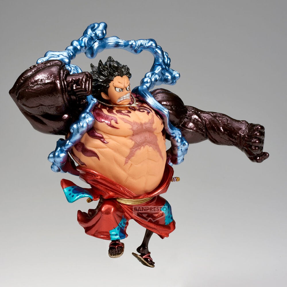 Figura Monkey D Luffy Gear 4 Boundman King of Artist One Piece 17cm - imagen 4