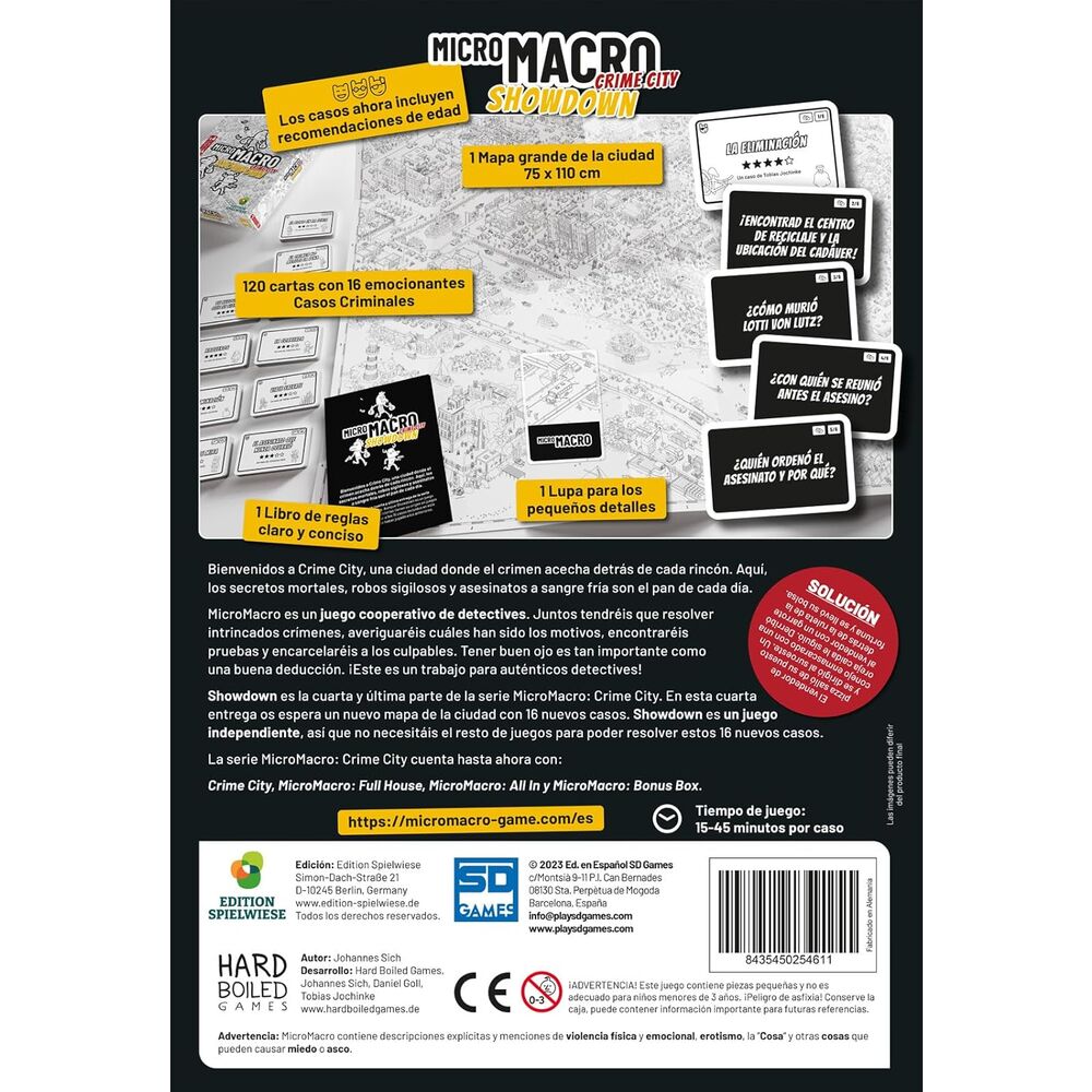 Juego Micro Macro Showdown español