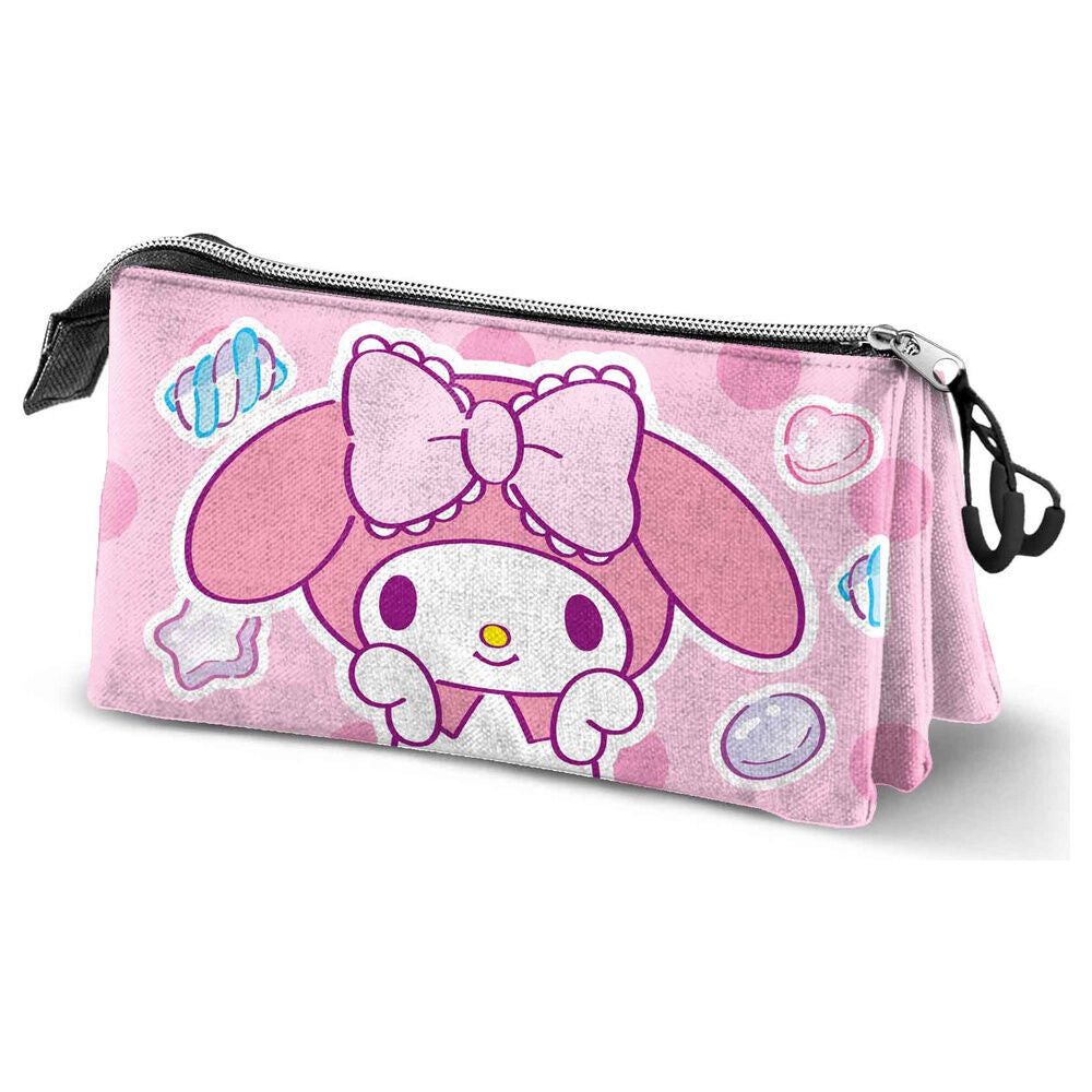 Portatodo Sweets My Melody Hello Kitty triple - FRIKIRAMA