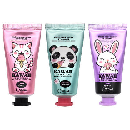 Set 3 Crema manos Kawaii 20ml
