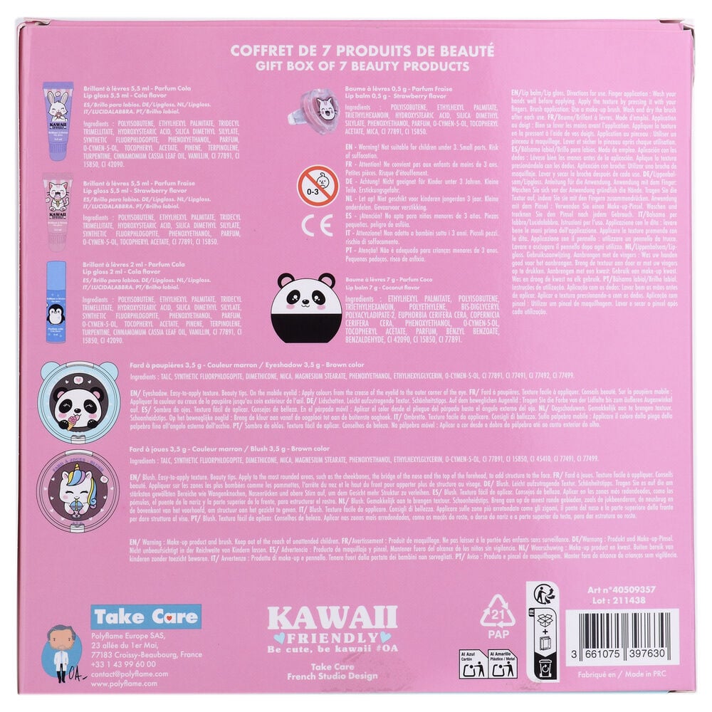 Set 7 productos belleza Kawaii - imagen 4