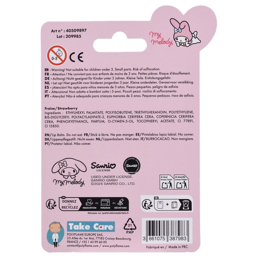 Balsamo labial protector My Melody Hello Kitty - imagen 4