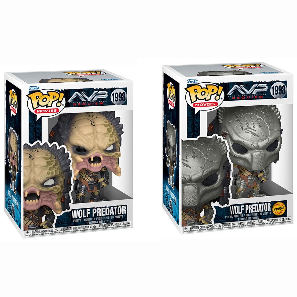 Figura POP Alien vs Predator Requiem Wolf Predator 5 + 1 Chase - imagen 5
