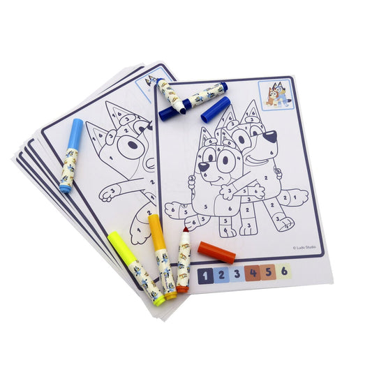 Set coloreable numeros Bluey - imagen 2