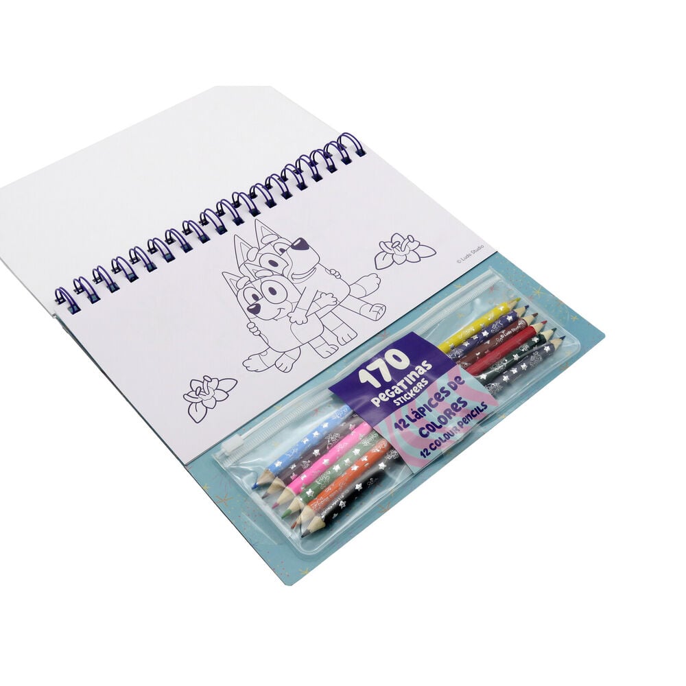 Set coloreable con pegatinas Bluey - imagen 2