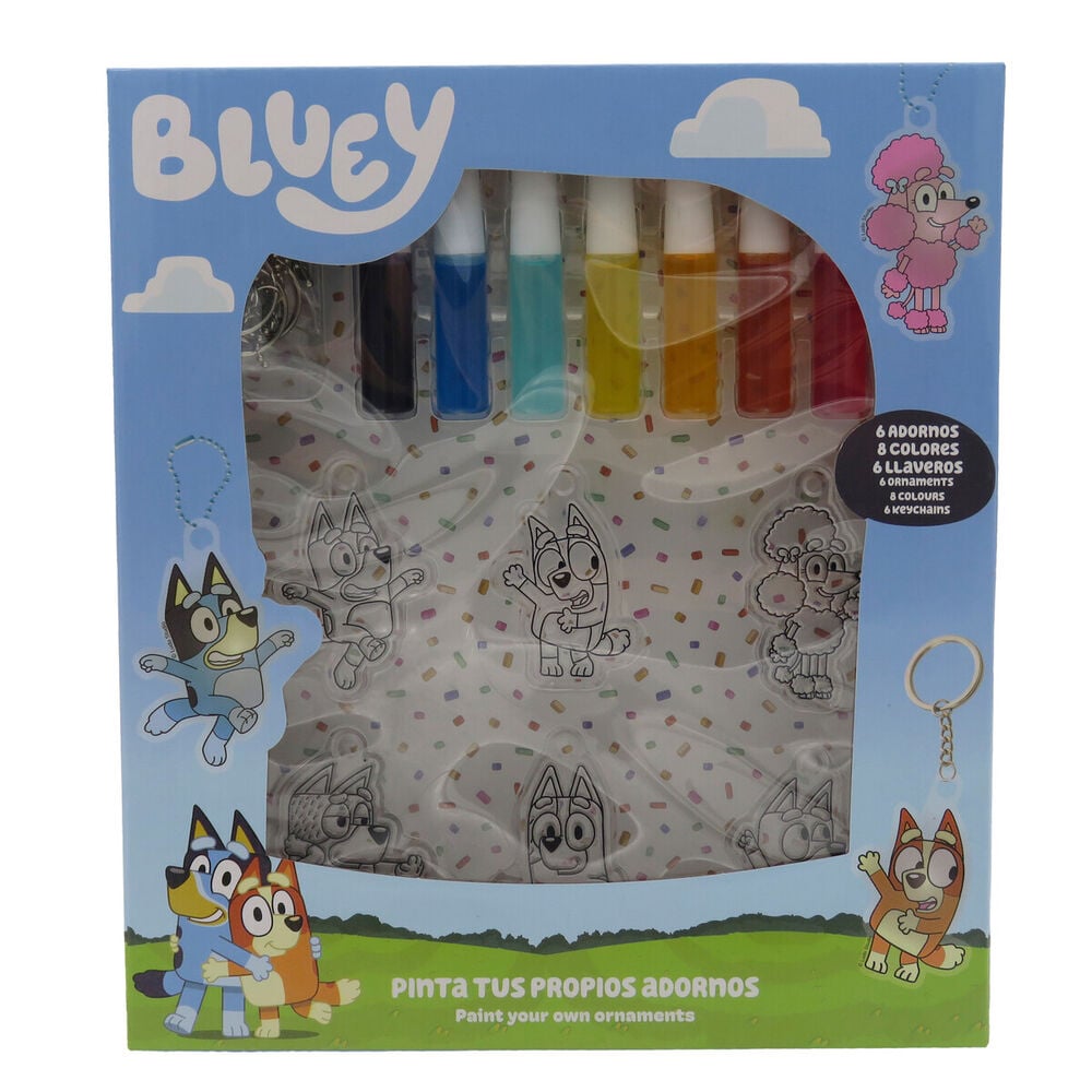 Set coloreable colgadores decorativos Bluey - imagen 2