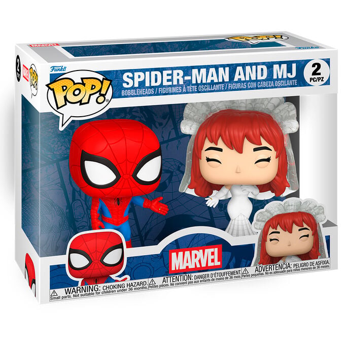 Blister 2 figuras POP Marvel Spider-Man and MJ - imagen 2
