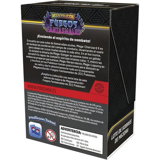 Latino Booster Bundle Fuegos Fantasmales Cartas Pokemon - imagen 2