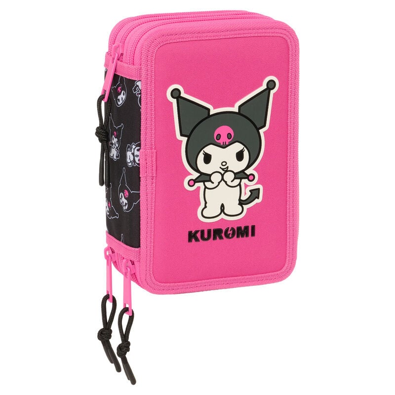 Plumier Kuromi Hello Kitty triple 37pzs - FRIKIRAMA