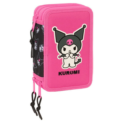 Plumier Kuromi Hello Kitty triple 37pzs - FRIKIRAMA