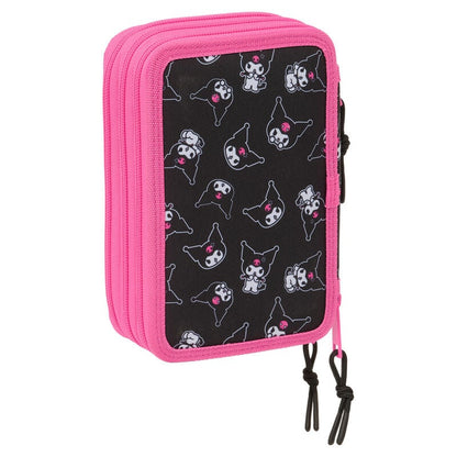 Plumier Kuromi Hello Kitty triple 37pzs - FRIKIRAMA