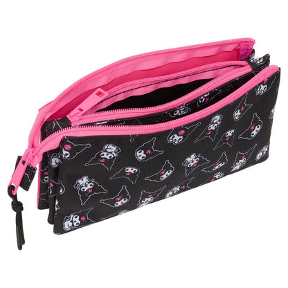 Portatodo Kuromi Hello Kitty triple - imagen 3