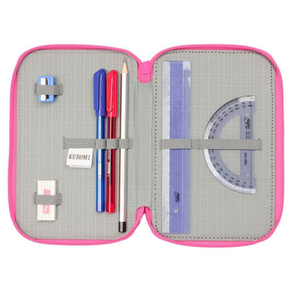 Plumier Kuromi Hello Kitty triple 37pzs - FRIKIRAMA