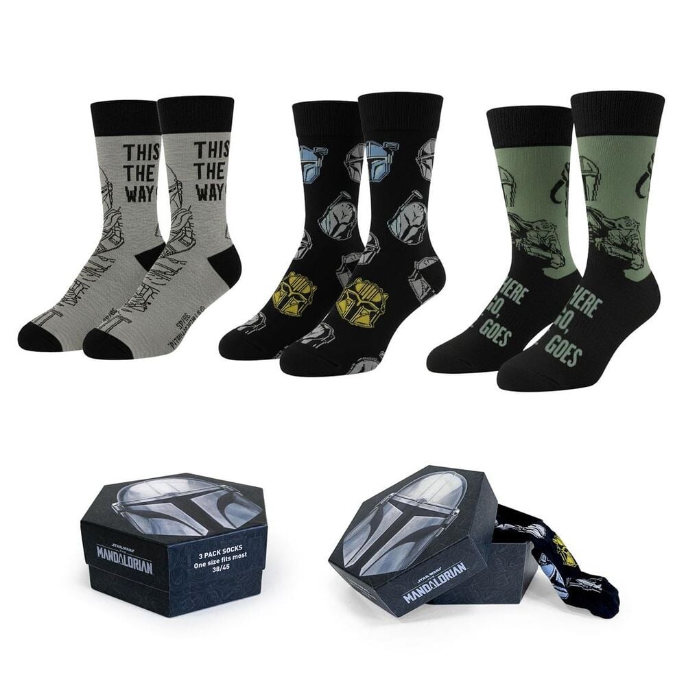 Set 3 pares calcetines The Mandalorian Star Wars adulto - imagen 5