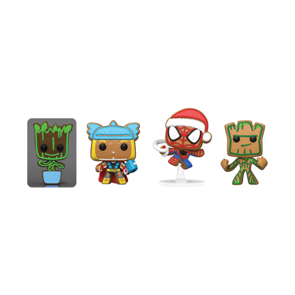 Arbol Navidad con 4 figuras Pocket POP Marvel Tree Holiday Exclusive - imagen 2