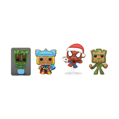 Arbol Navidad con 4 figuras Pocket POP Marvel Tree Holiday Exclusive - imagen 2