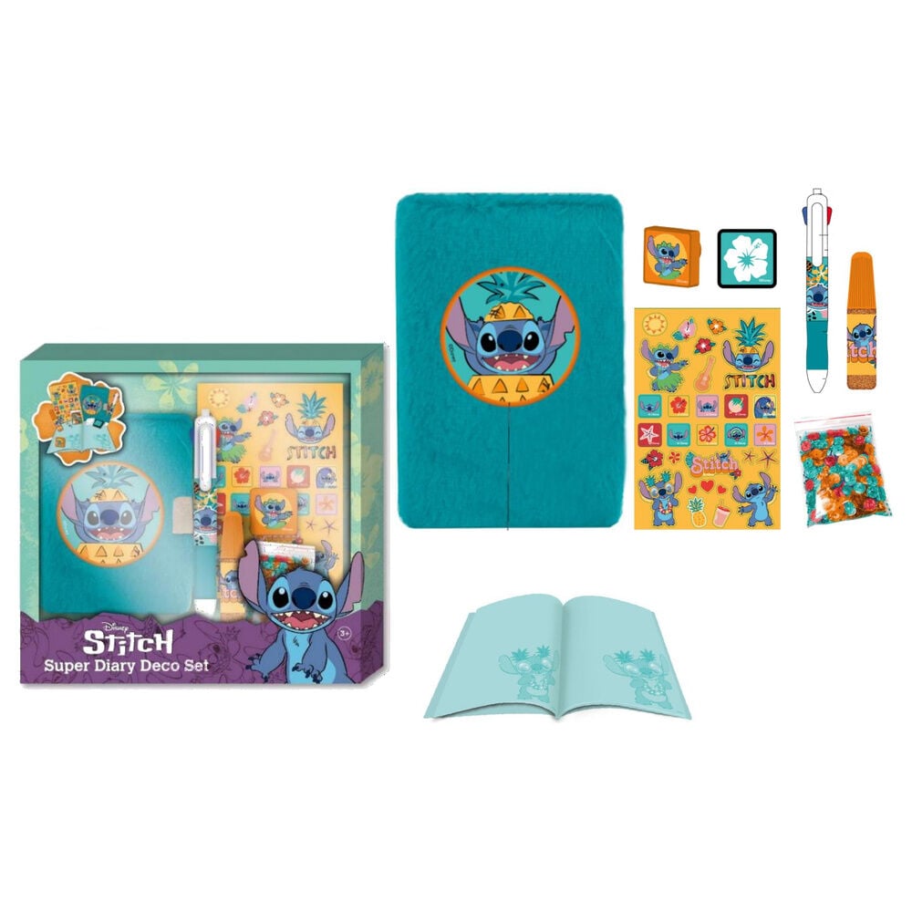 Set Decoracion Diario Stitch Disney - imagen 4