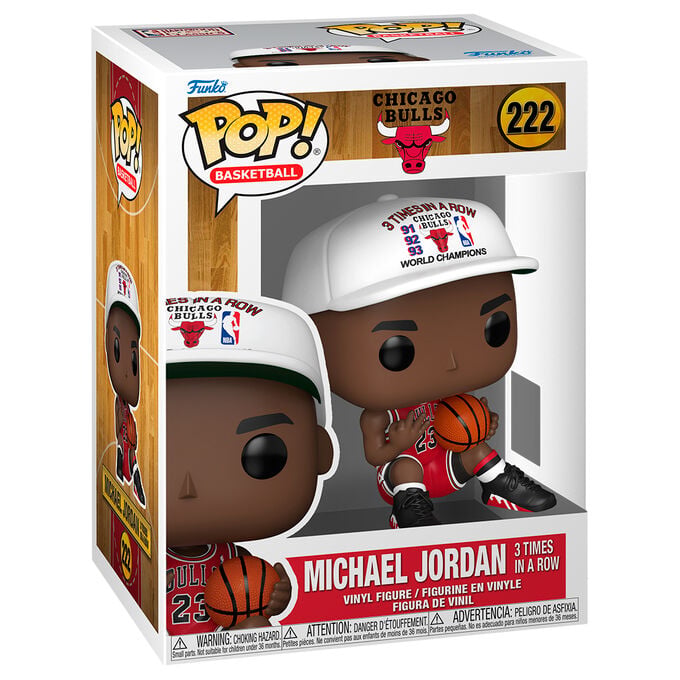 Figura POP NBA Chicago Bulls Michael Jordan 3 Times in a Row - imagen 2