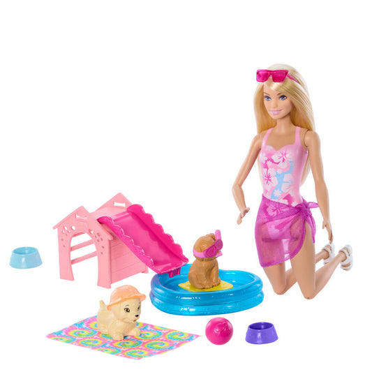 Muñeca Piscina Perritos Barbie