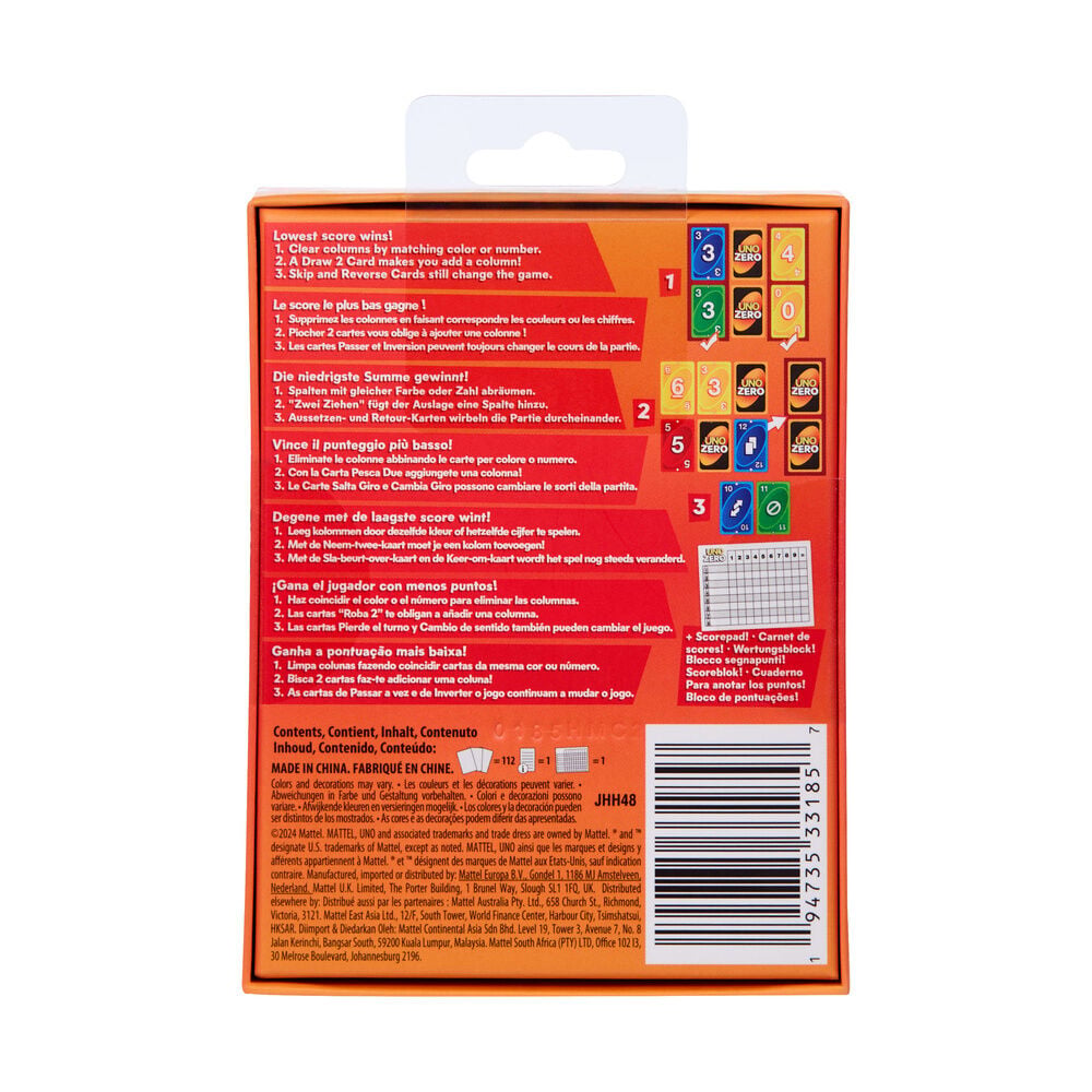 Juego cartas UNO Zero - imagen 4