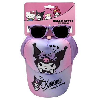 Set gorra + gafas sol Kuromi Hello Kitty - imagen 3