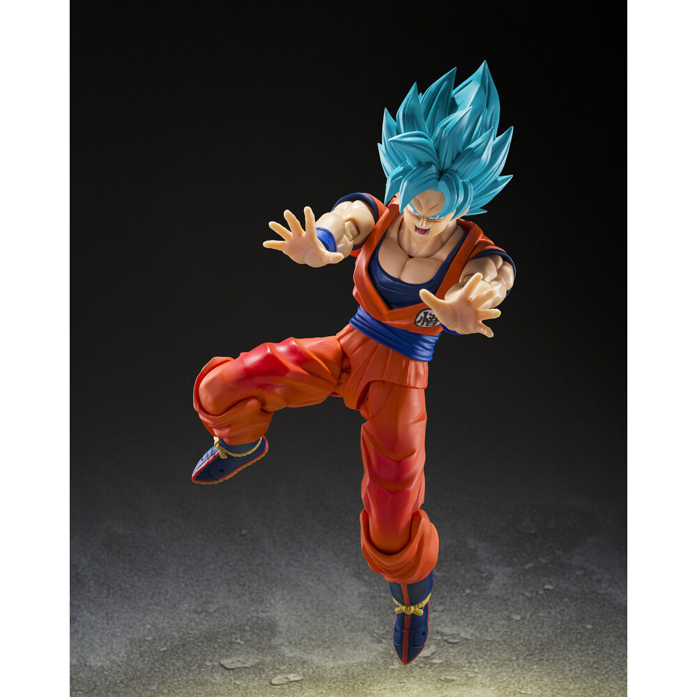 Figura S.H.Figuarts Super Saiyan God Super Saiyan Son Goku Blue Power Transcending Limits Dragon Ball Super 14,5cm