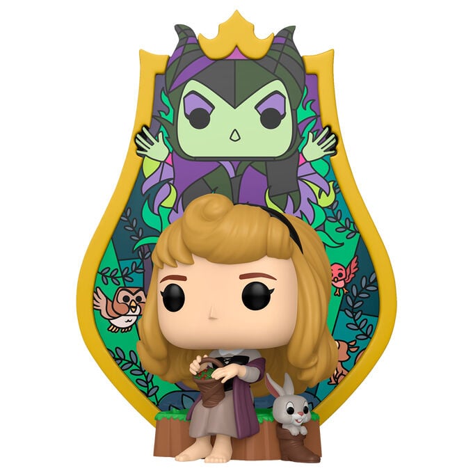 Figura POP Deluxe Disney La Bella Durmiente Aurora Maleficent Stained Glass