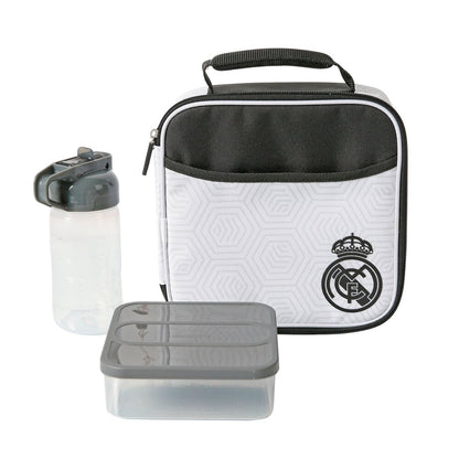 Bolsa porta alimentos termica + tupper + botella Real Madrid - imagen 3