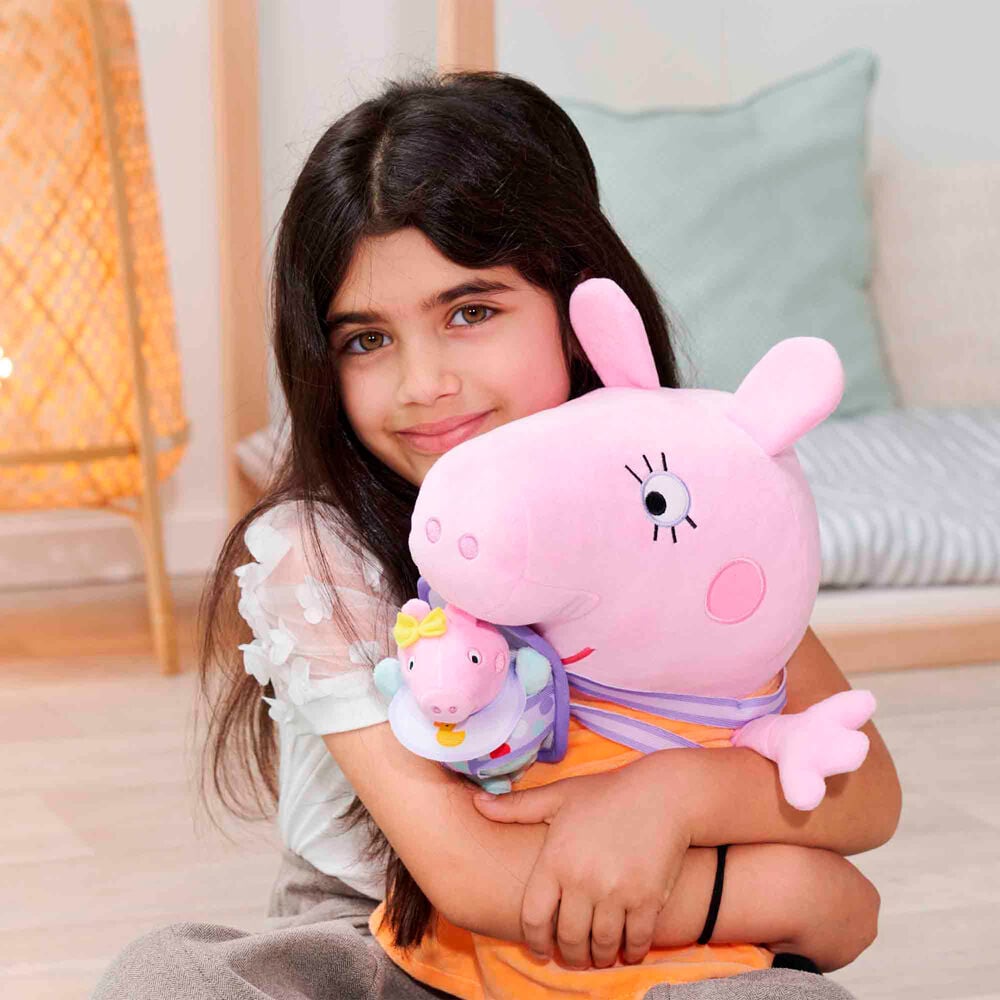 Peluche Mama Pig con Evie Peppa Pig 33cm - imagen 4