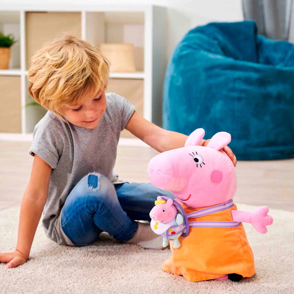 Peluche Mama Pig con Evie Peppa Pig 33cm - imagen 5