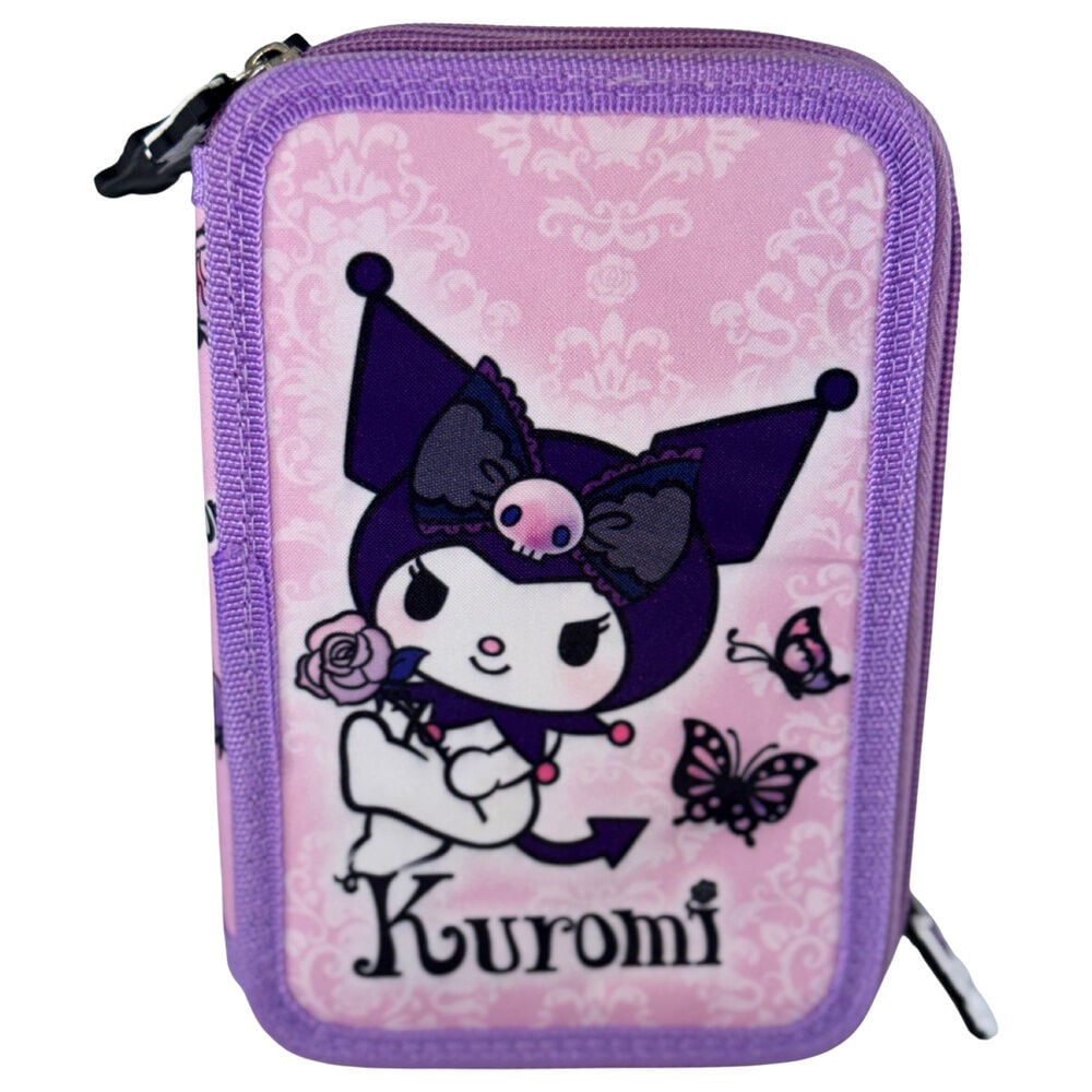 Plumier Purple Kuromi Hello Kitty triple - imagen 2