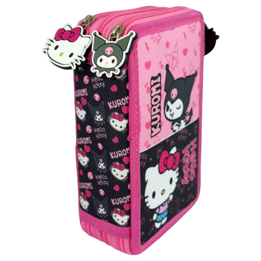Plumier Kuromi & Hello Kitty triple - imagen 2