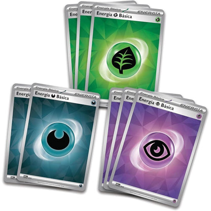 Blister cartas League Battle Deck Team Rockets Mewtwo Ex Pokemon Latino - imagen 2